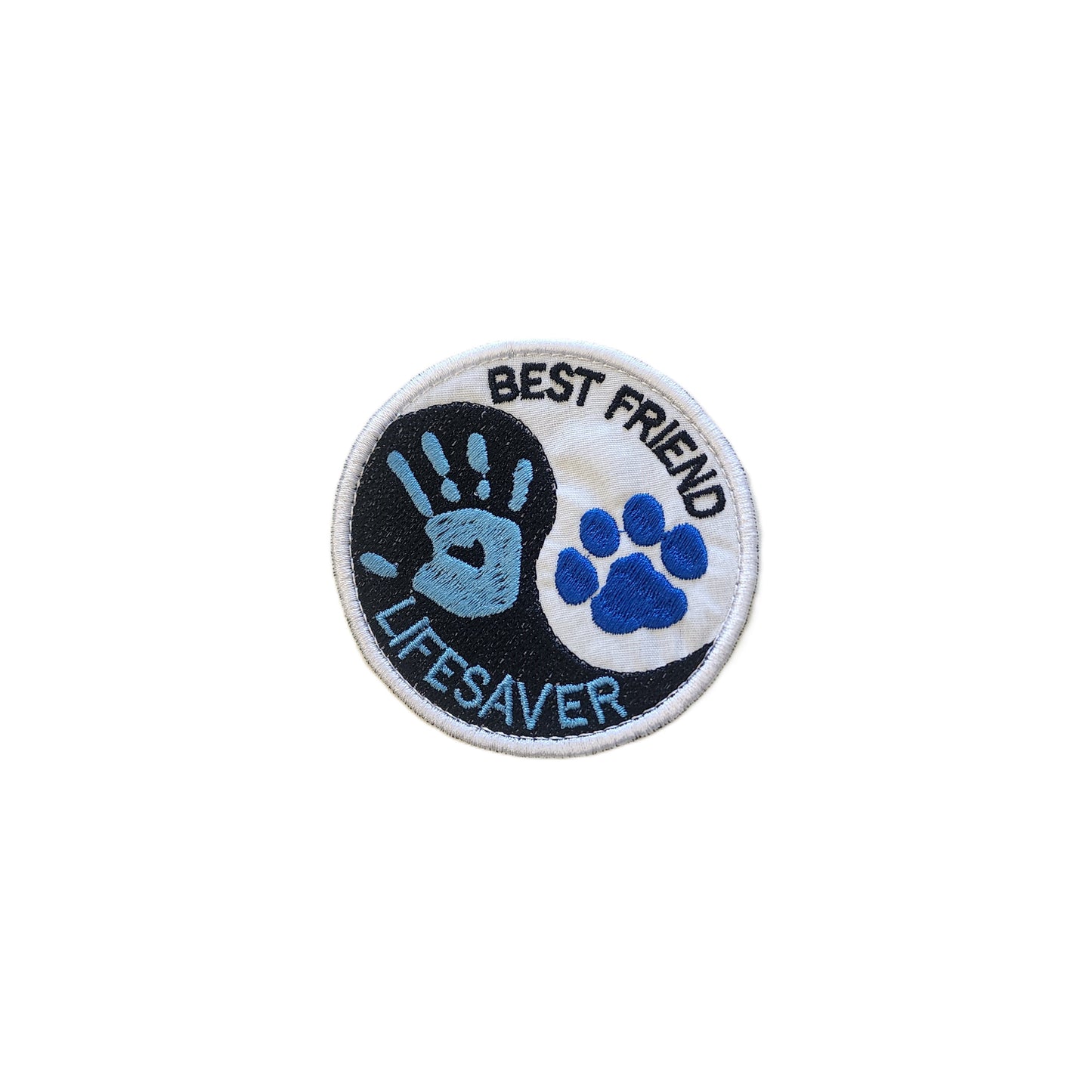 Best Friends Lifesaver embroidered patch for Assistance Dog