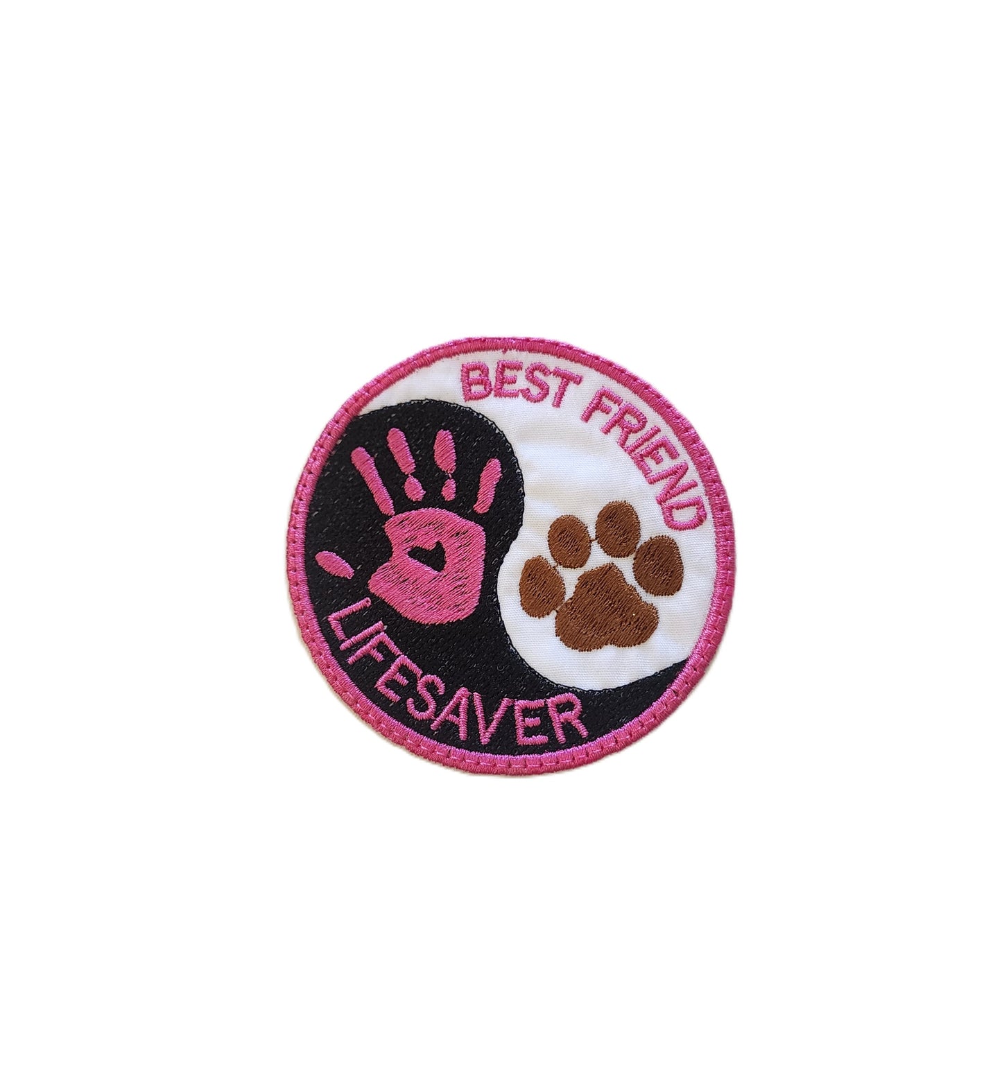 Best Friends Lifesaver embroidered patch for Assistance Dog