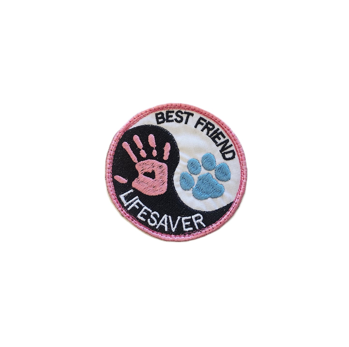 Best Friends Lifesaver embroidered patch for Assistance Dog