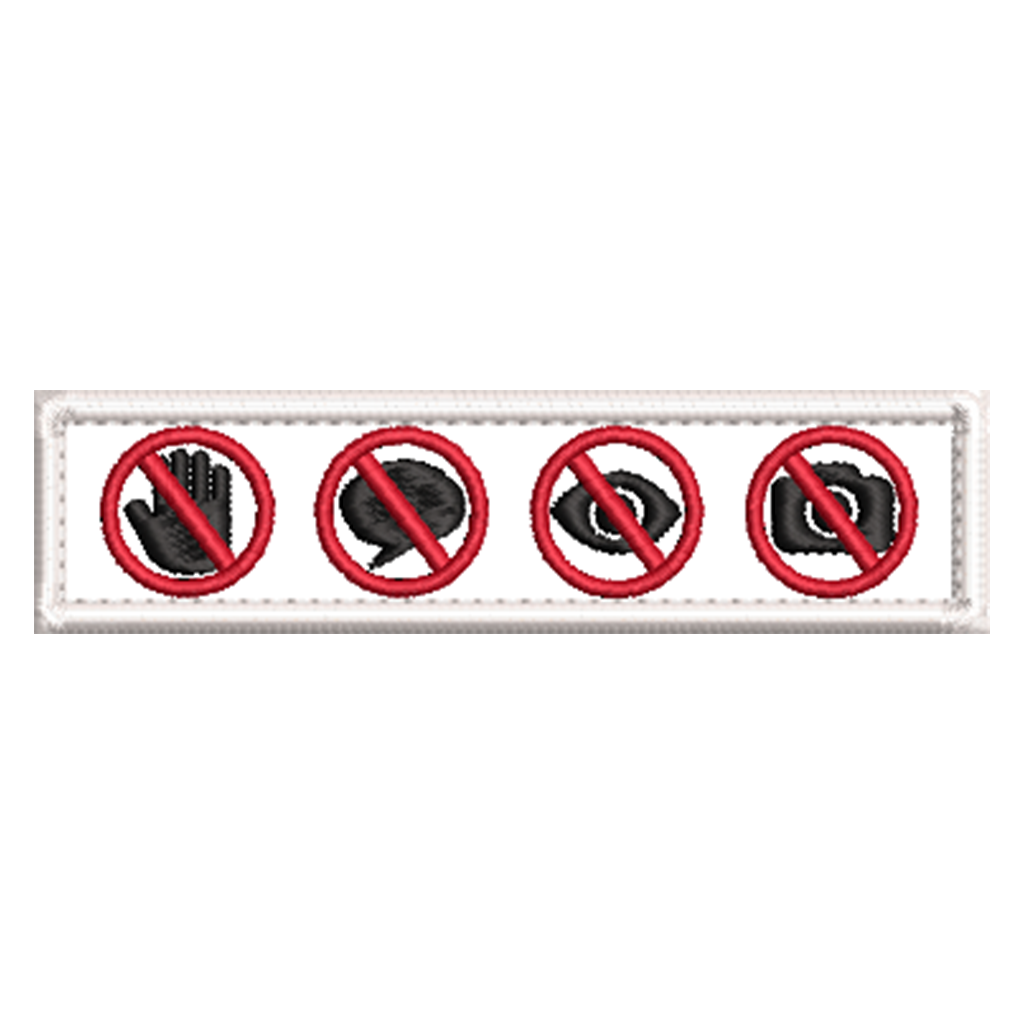 4 SYMBOL horizontal Assistance Dog patch