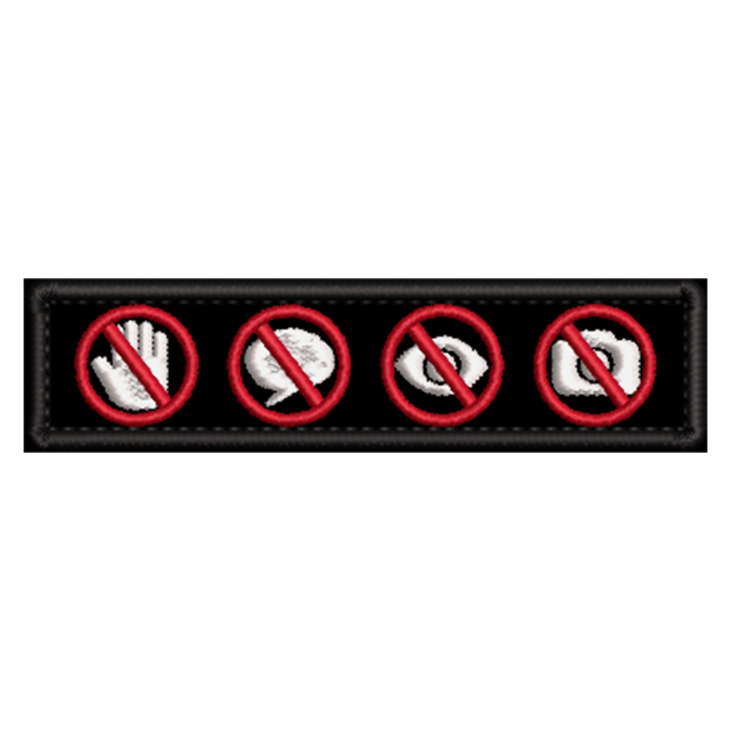 4 SYMBOL horizontal Assistance Dog patch