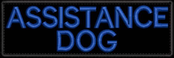 Assistance Dog embroidered patch
