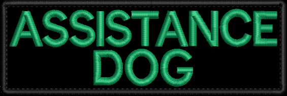 Assistance Dog embroidered patch