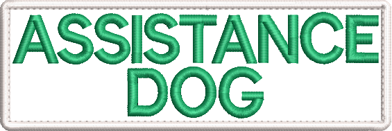 Assistance Dog embroidered patch