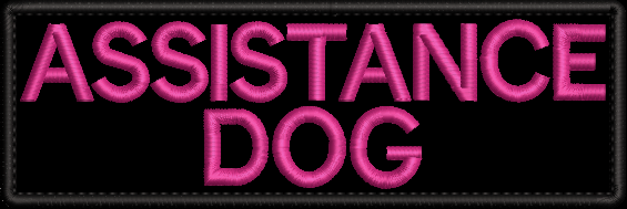 Assistance Dog embroidered patch