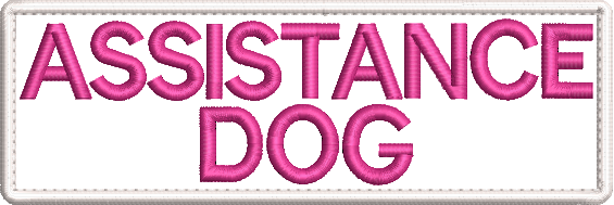 Assistance Dog embroidered patch