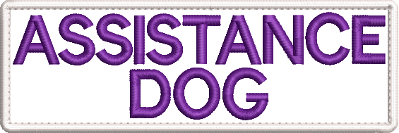 Assistance Dog embroidered patch