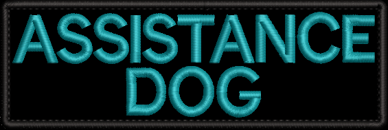 Assistance Dog embroidered patch
