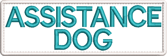 Assistance Dog embroidered patch