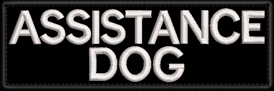 Assistance Dog embroidered patch