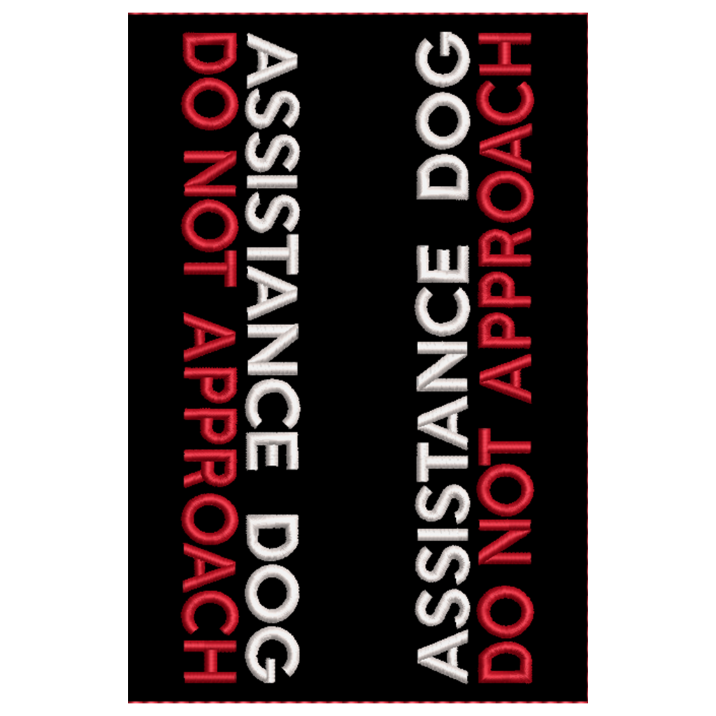 LEASH SLEEVE - Assistance Dog Do Not Approach leash wrap with snap closures