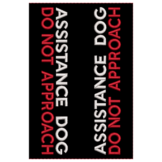LEASH SLEEVE - Assistance Dog Do Not Approach leash wrap with snap closures