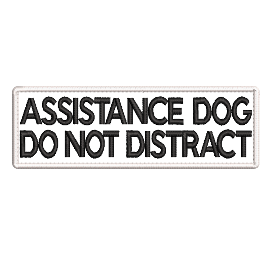 ASSISTANCE DOG Do not distract - embroidered patch 150mm x 50mm