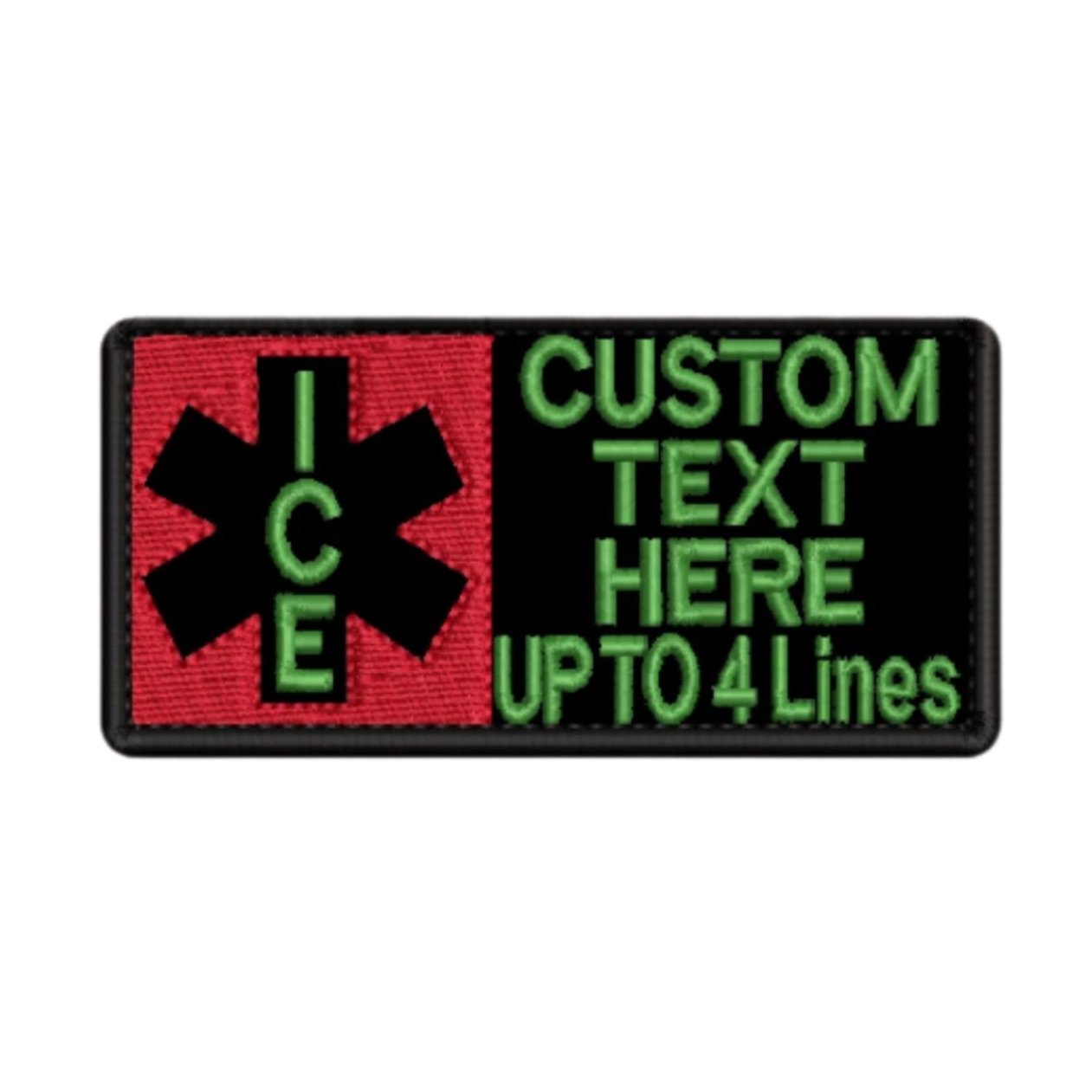ICE Custom Words embroidered patch