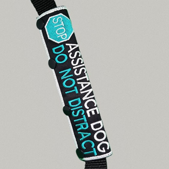 LEASH SLEEVE Embroidery - Custom leash wrap with snap closures