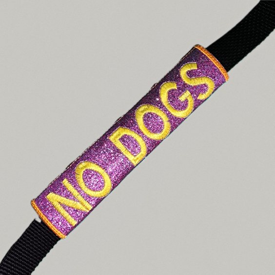 LEASH SLEEVE VINYL - Custom Words leash wrap with snap closures