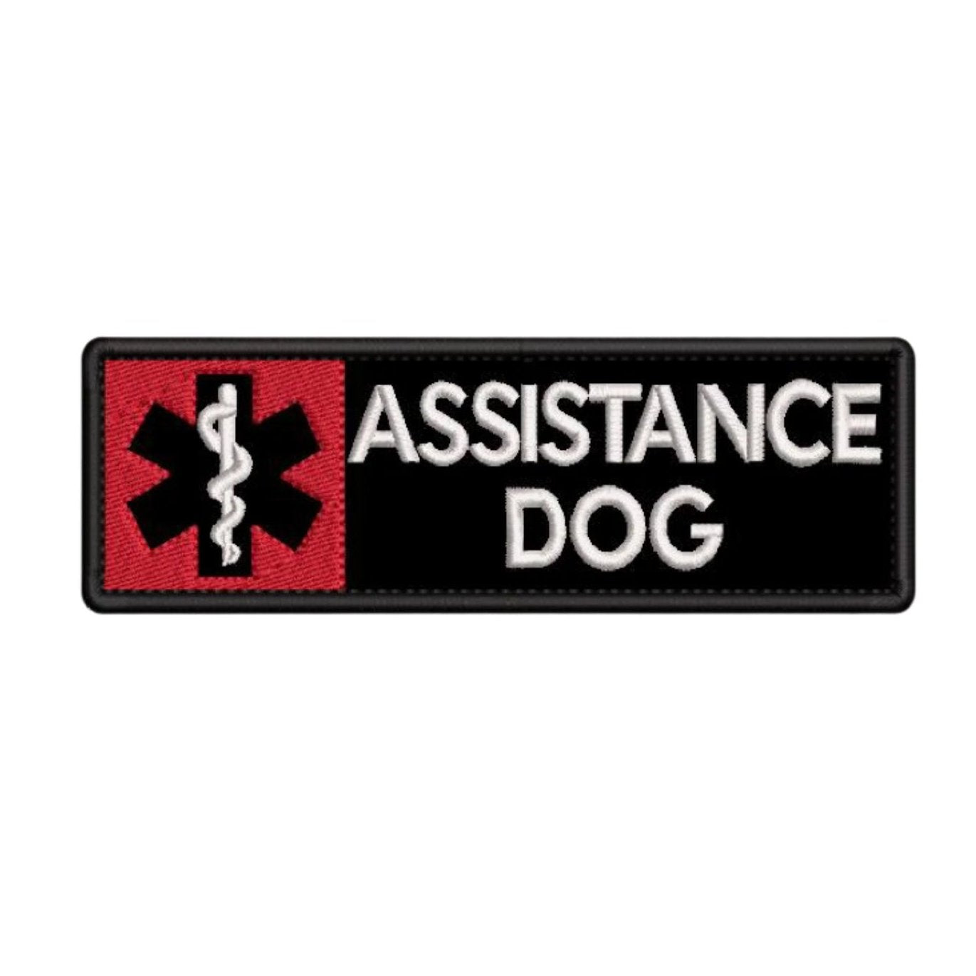 Assistance Dog with Medical Caduceus embroidered patch