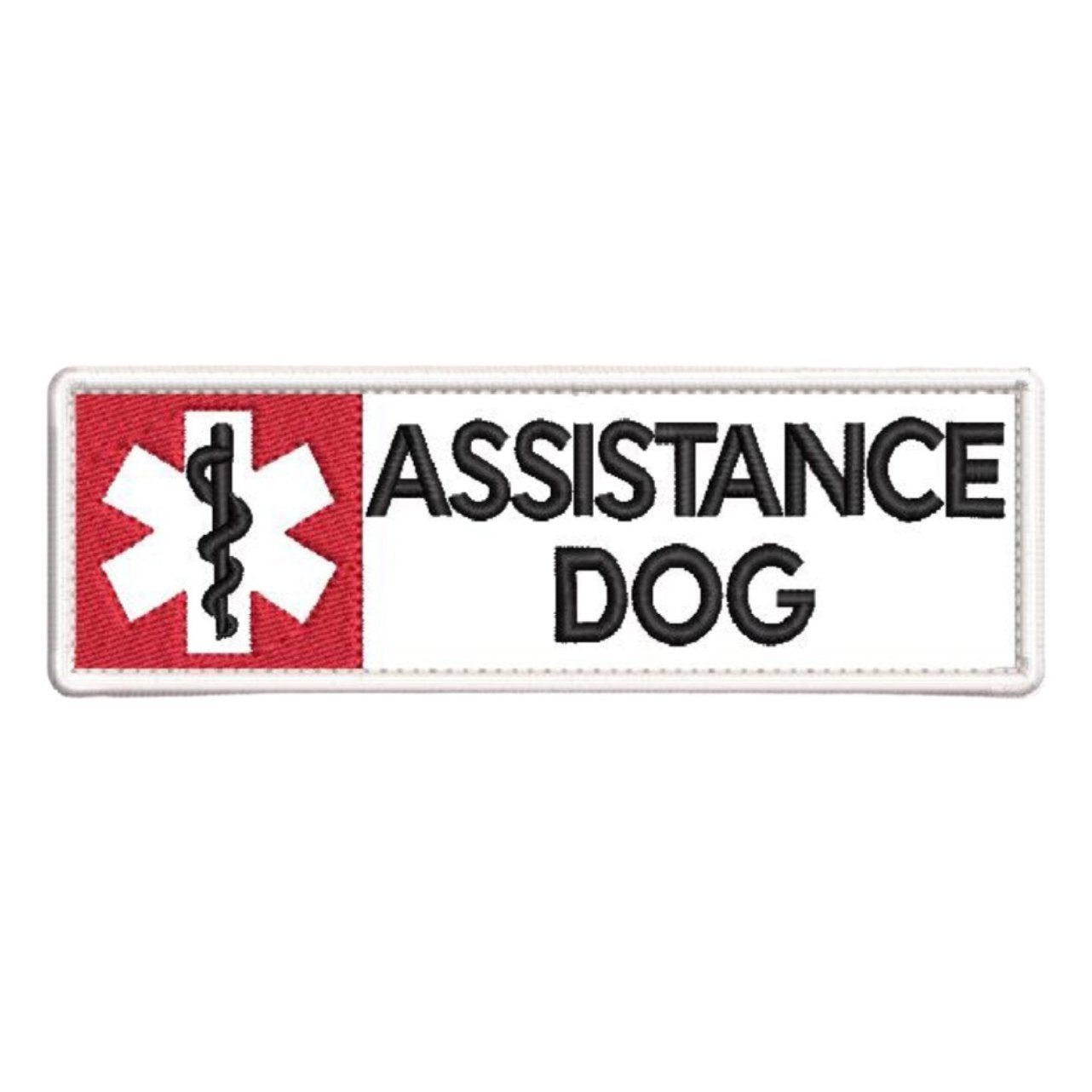 Assistance Dog with Medical Caduceus embroidered patch
