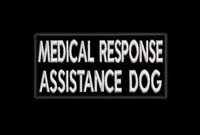 Medical Response ASSISTANCE DOG embroidered patch