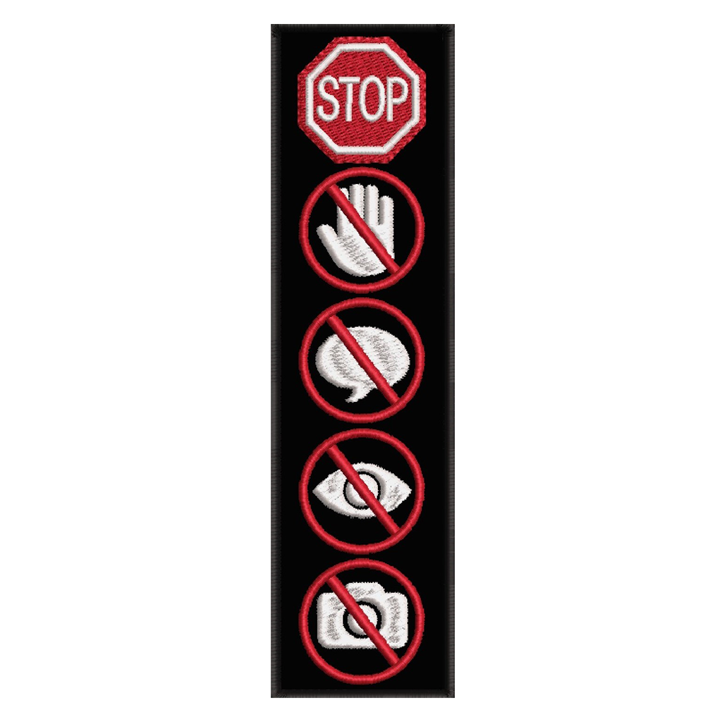 5 SYMBOL Assistance Dog patch - Size 180mm x 50mm