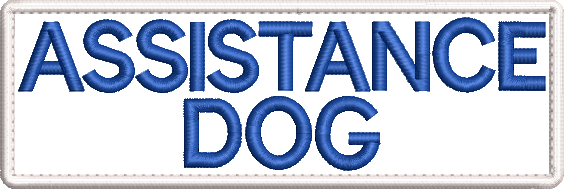 Assistance Dog embroidered patch