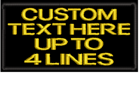 Custom embroidered patch - 150mm x 50mm