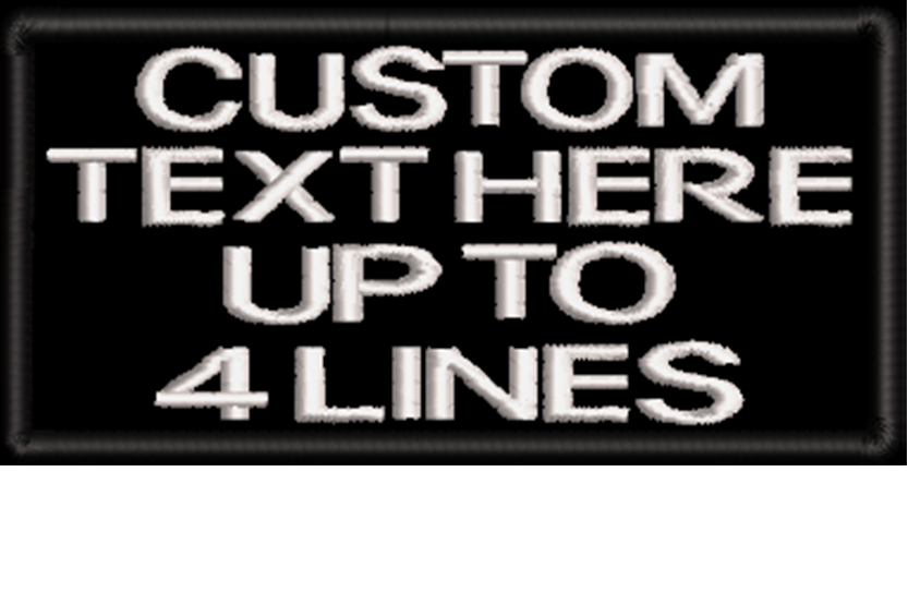 Custom embroidered patch - 150mm x 50mm